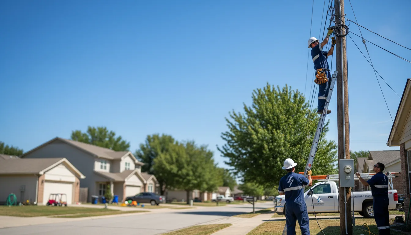 Residential electrician providing installation services in Mansfield, MO